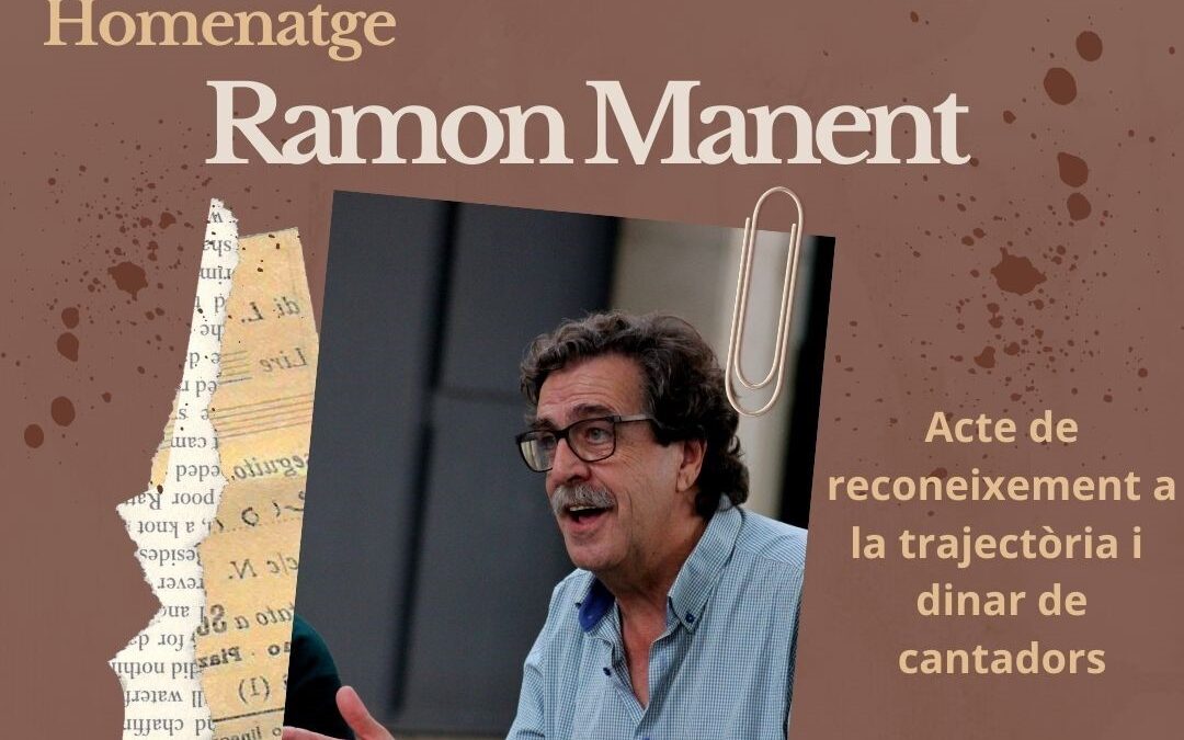 Acte de reconeixement a la trajectòria del músic i folklorista Ramon Manent a la plaça de Catalunya de l’Escala